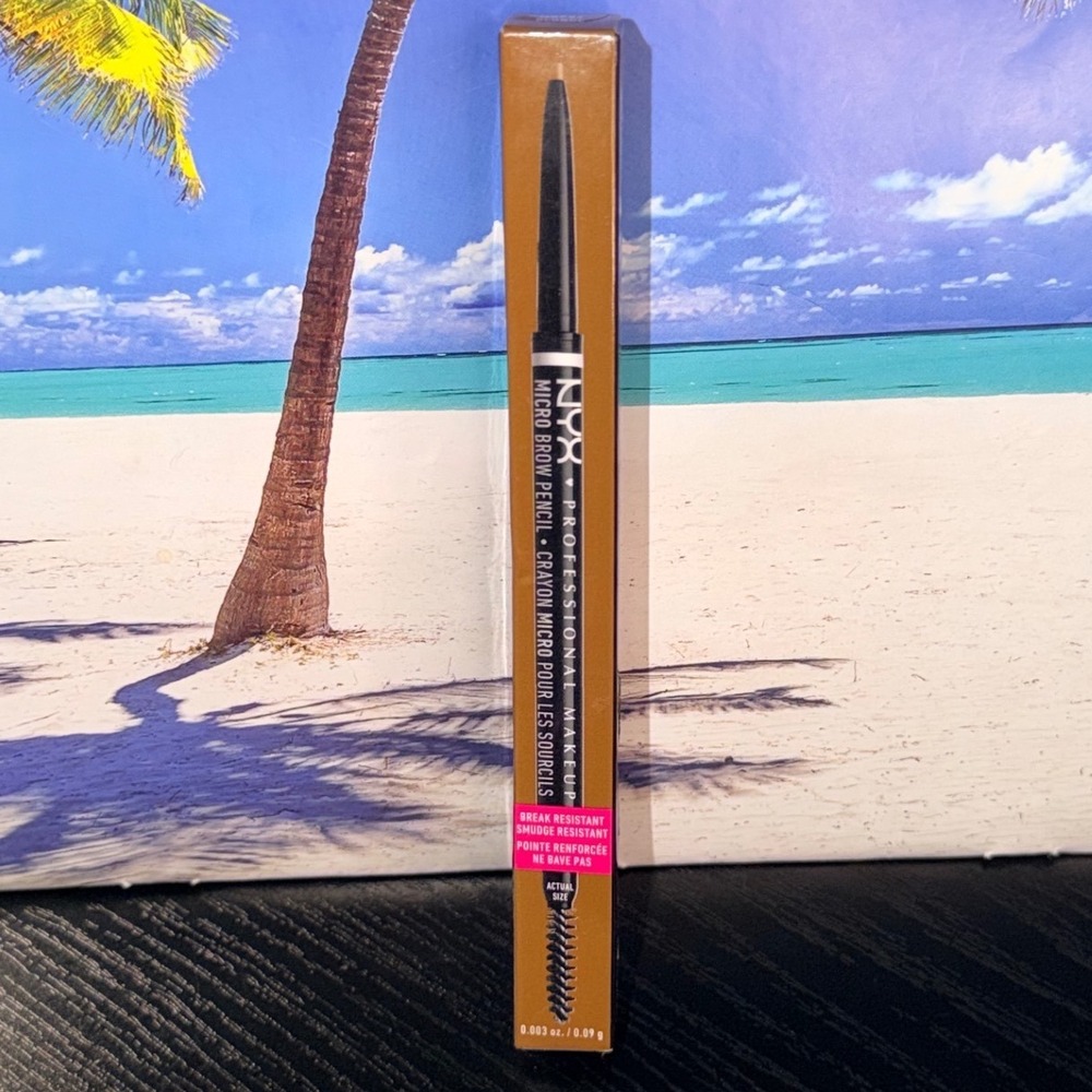 NYX Professional Makeup Micro Brow Pencil Blonde MBP02 Smudge Resistant Spoolie